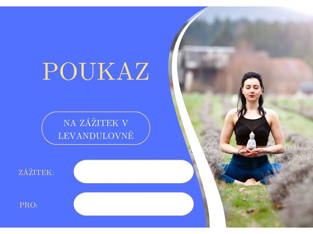 Ranní jóga v levandulovém poli se Sabinou a snídaní